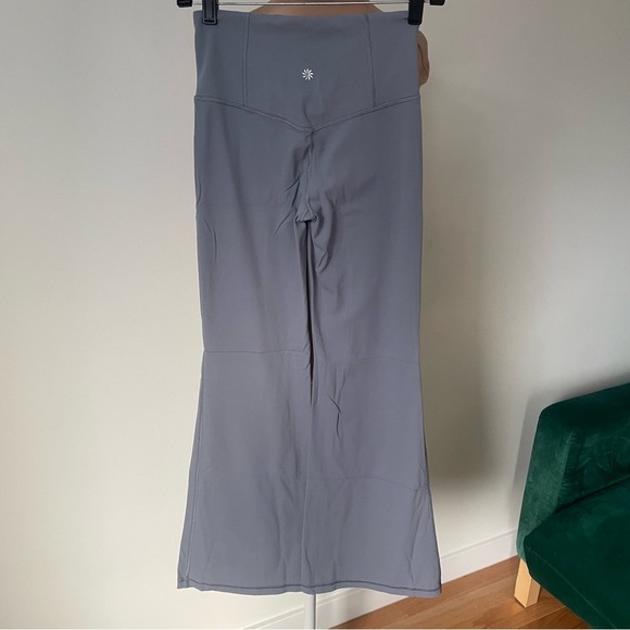 Athleta Elation Flare High Waisted Coastline Blue Gray Pants #981683 EUC Size XS - Picture 6 of 12